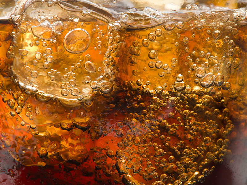 Ice cold cola soda beverage